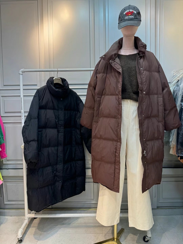 LIKE A韓國代購女裝新品24秋冬職業推薦熱賣長款棉服填充鴨絨LIKE A長款棉服