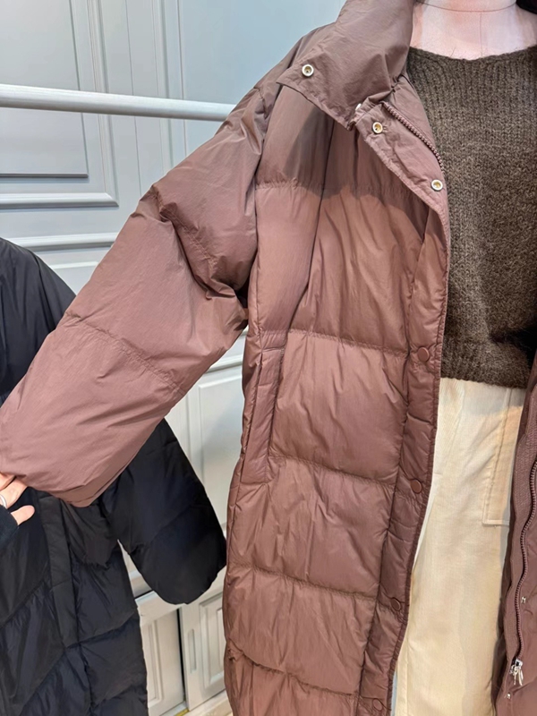 LIKE A韓國代購女裝新品24秋冬職業推薦熱賣長款棉服填充鴨絨LIKE A長款棉服