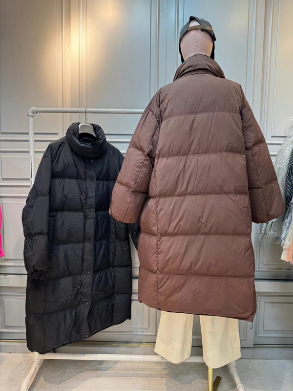 LIKE A韓國代購女裝新品24秋冬職業推薦熱賣長款棉服填充鴨絨LIKE A長款棉服