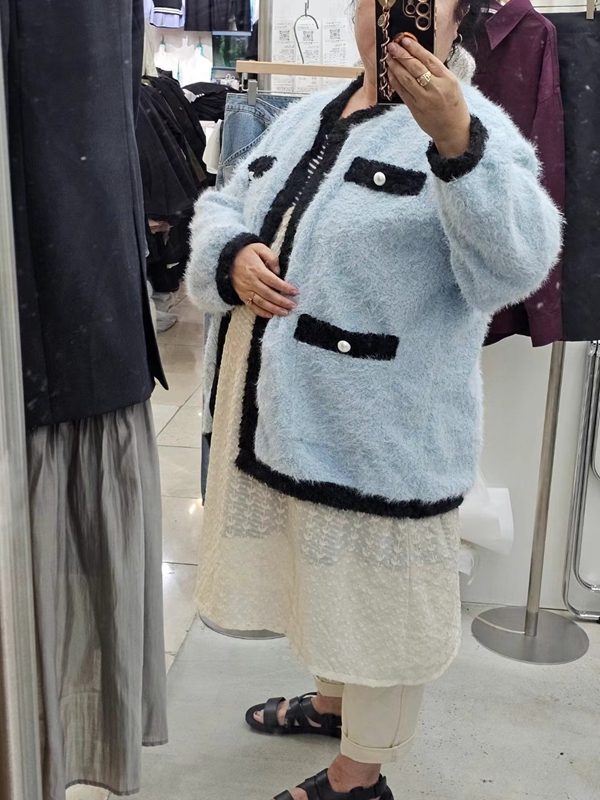 DODO東大門直郵女士新品休閑真品職業推薦人氣時尚針織衫開衫DODO針織衫