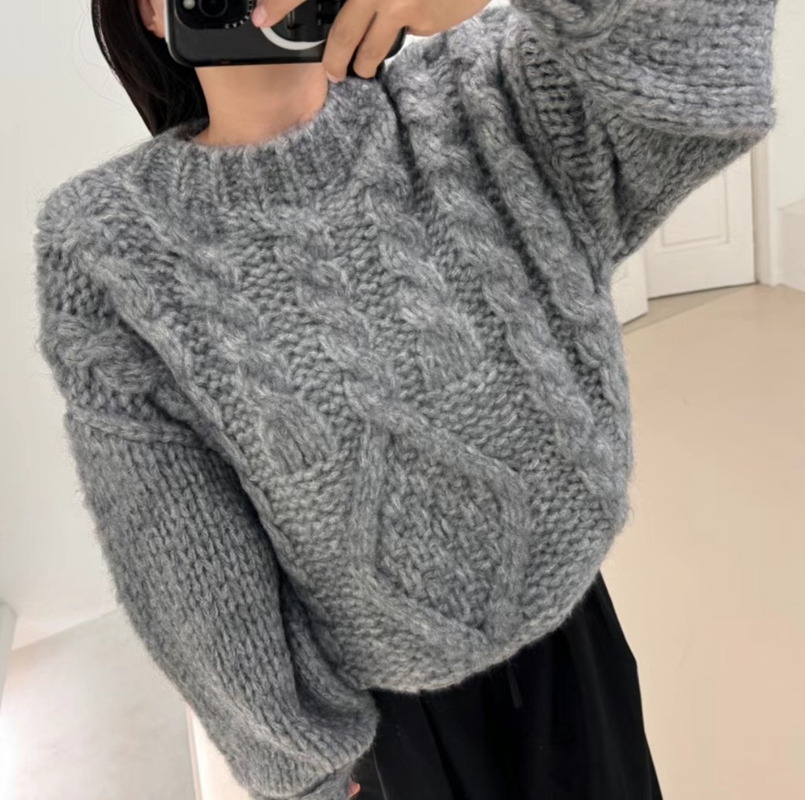 husbee東大門代購女士新品休閑真品時尚熱賣職業24秋冬毛衣husbee毛衣圖色2