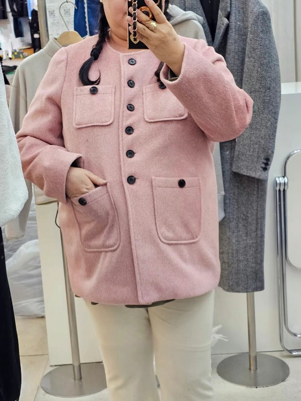DODO韓國代購女裝新品熱賣職業推薦真品時尚人氣夾克羊毛長款DODO夾克