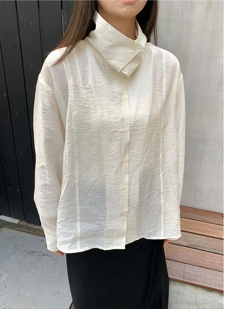 WADE東大門代購女士新款時尚真品人氣24秋冬休閑襯衫蕾絲衫WADE襯衫/蕾絲衫