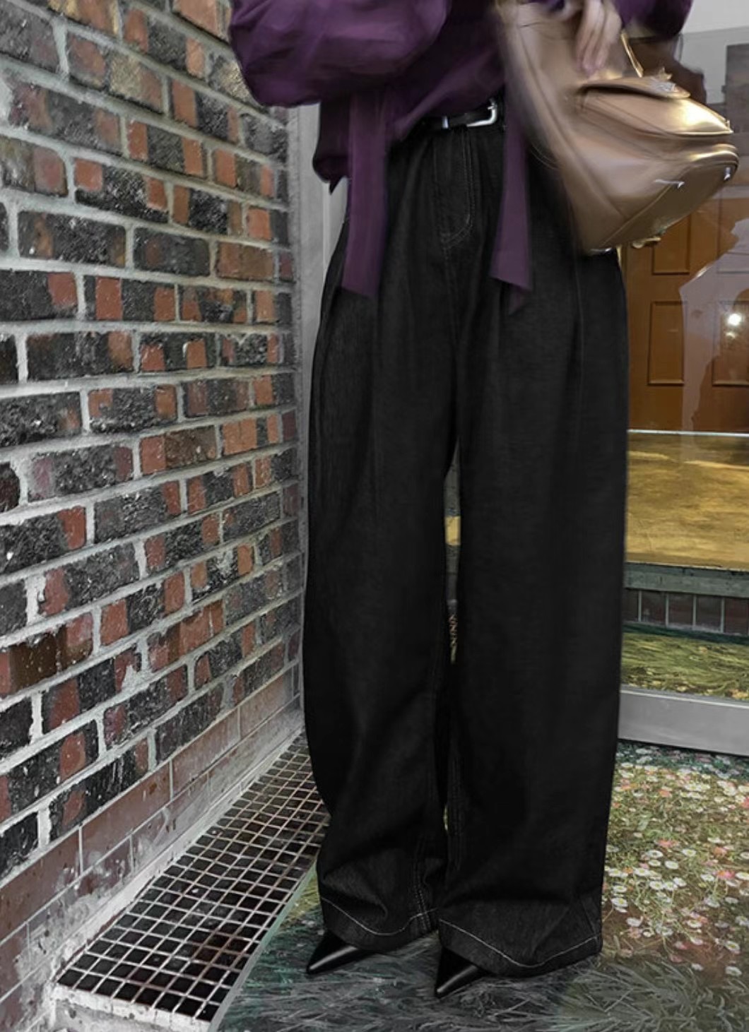 WADE東大門實拍女士新款休閑時尚推薦24秋冬人氣熱賣牛仔褲WADE牛仔褲