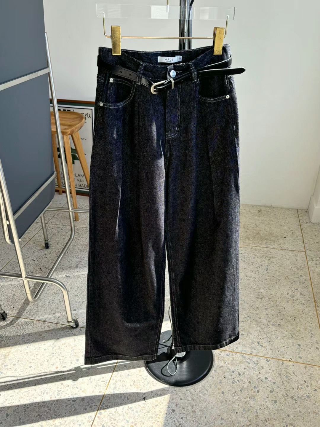 WADE東大門實拍女士新款休閑時尚推薦24秋冬人氣熱賣牛仔褲WADE牛仔褲圖色4