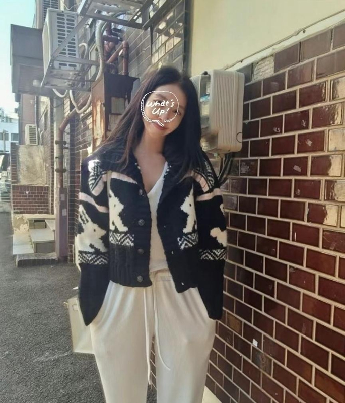 husbee東大門實拍女裝新品人氣時尚職業推薦熱賣休閑針織衫husbee針織衫