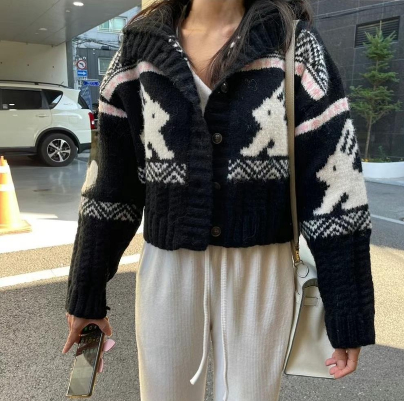 husbee東大門實拍女裝新品人氣時尚職業推薦熱賣休閑針織衫husbee針織衫