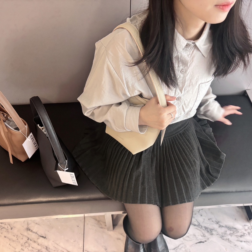 LEJUNEV-P韓國代購女裝新品真品休閑熱賣人氣24秋冬單肩斜跨包LEJUNEV-P單肩/斜跨包