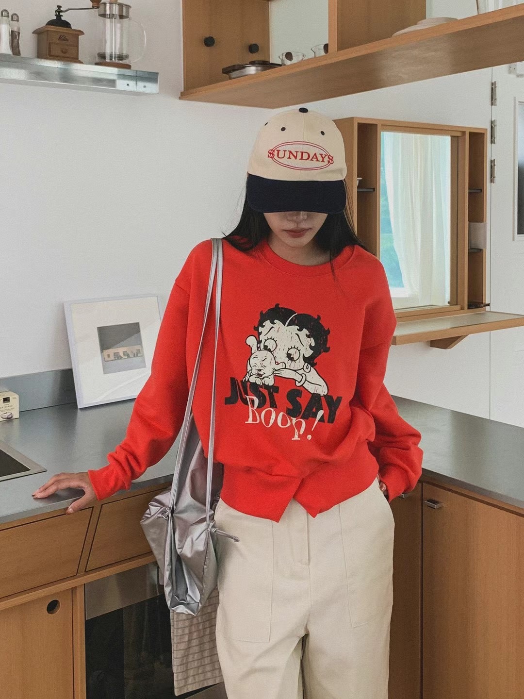 AMIABLE東大門直郵女士新款24秋冬人氣時尚真品熱賣休閑衛衣AMIABLE衛衣圖色3