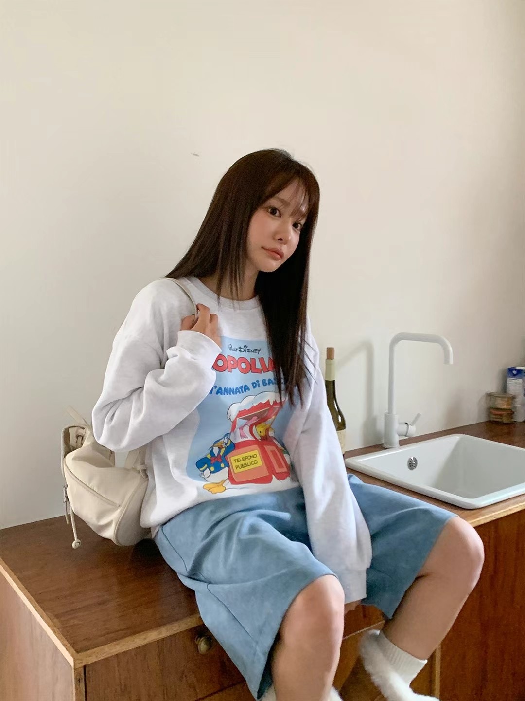 AMIABLE韓國直郵女裝新款人氣時尚真品職業休閑24秋冬推薦衛衣AMIABLE衛衣