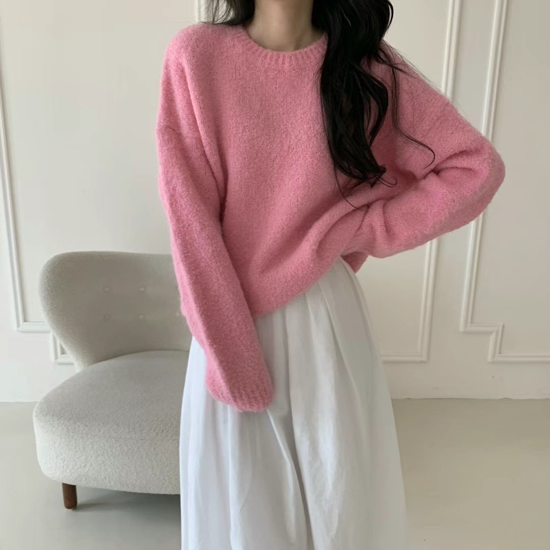 AMIABLE東大門代購女裝新款人氣熱賣職業時尚24秋冬休閑毛衣AMIABLE毛衣圖色2