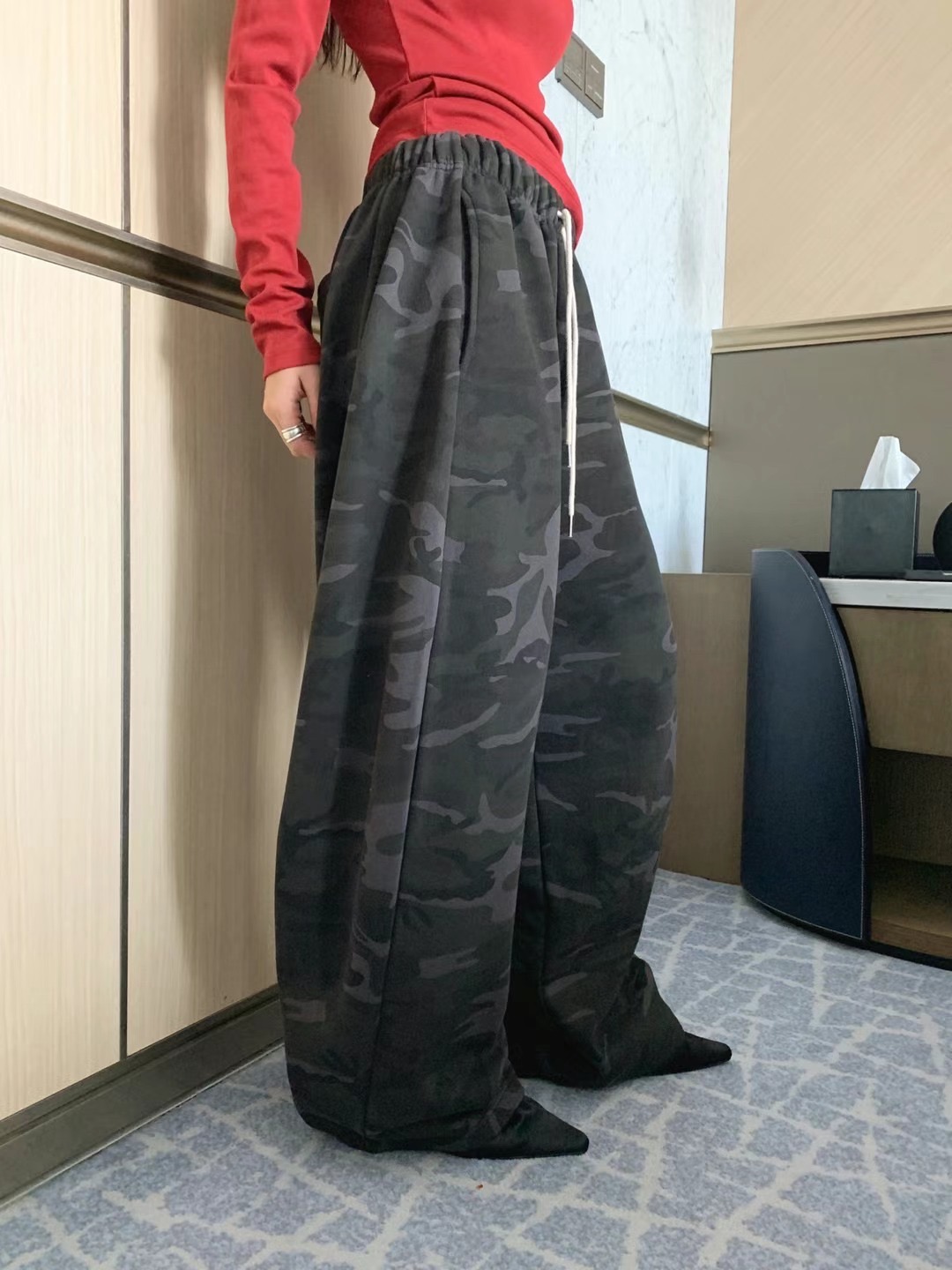 FORMAL東大門實拍女士新品真品時尚推薦職業休閑休閑褲迷彩FORMAL休閑褲