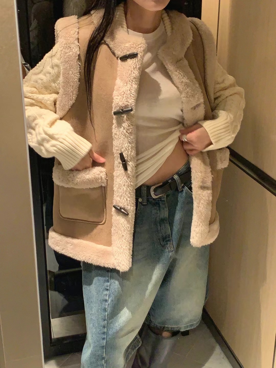 FORMAL韓國代購女士新品時尚休閑推薦24秋冬職業真品馬甲雙面FORMAL馬甲