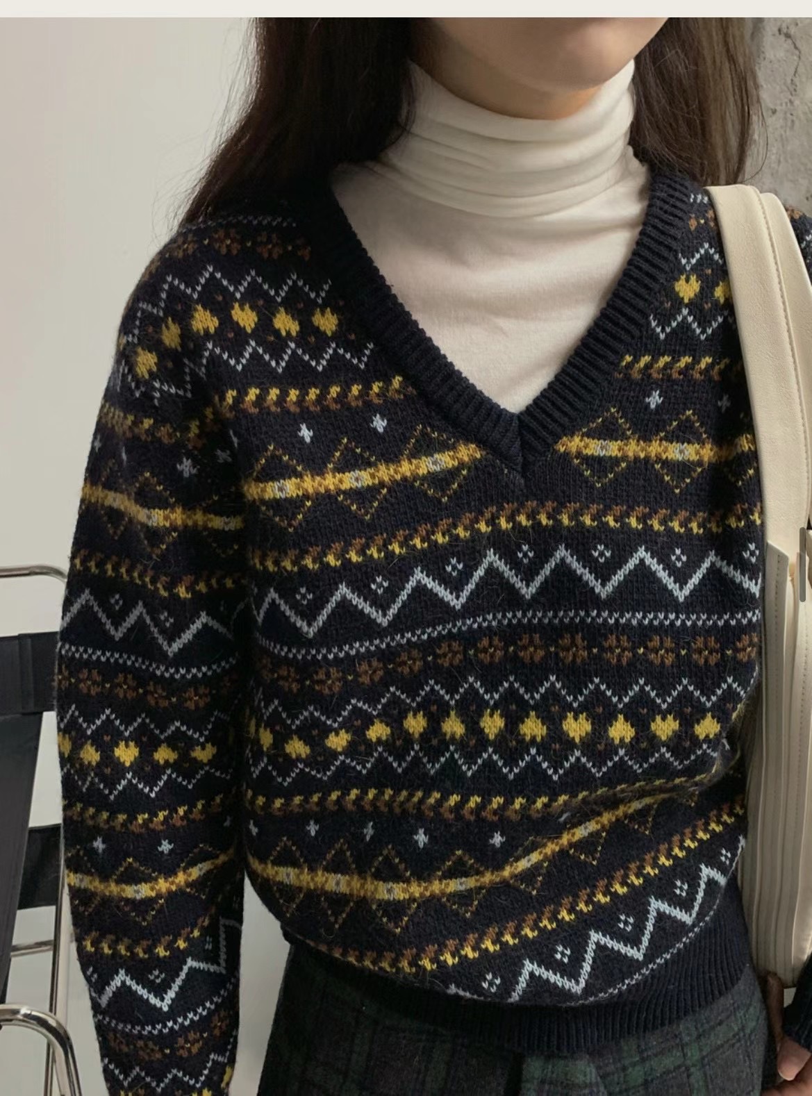 RATEL直郵韓國代購女裝新品真品休閑24秋冬熱賣時尚人氣針織衫RATEL針織衫圖色2