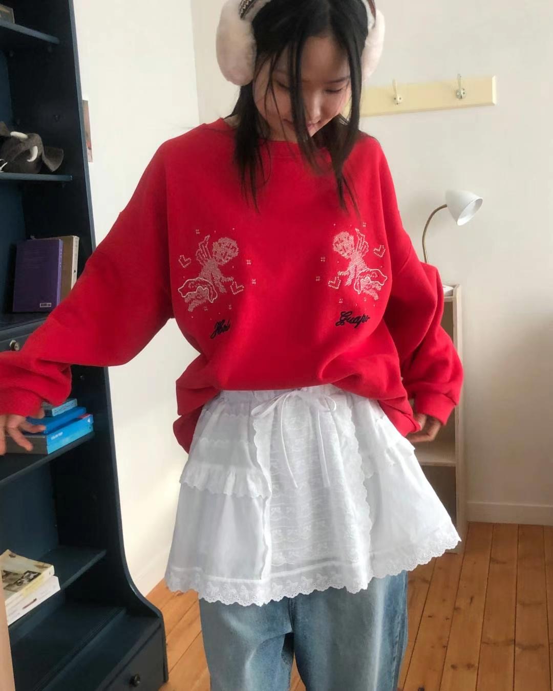 EXCUSE韓國直郵東大門實拍女裝新品人氣時尚熱賣休閑24秋冬衛衣EXCUSE衛衣