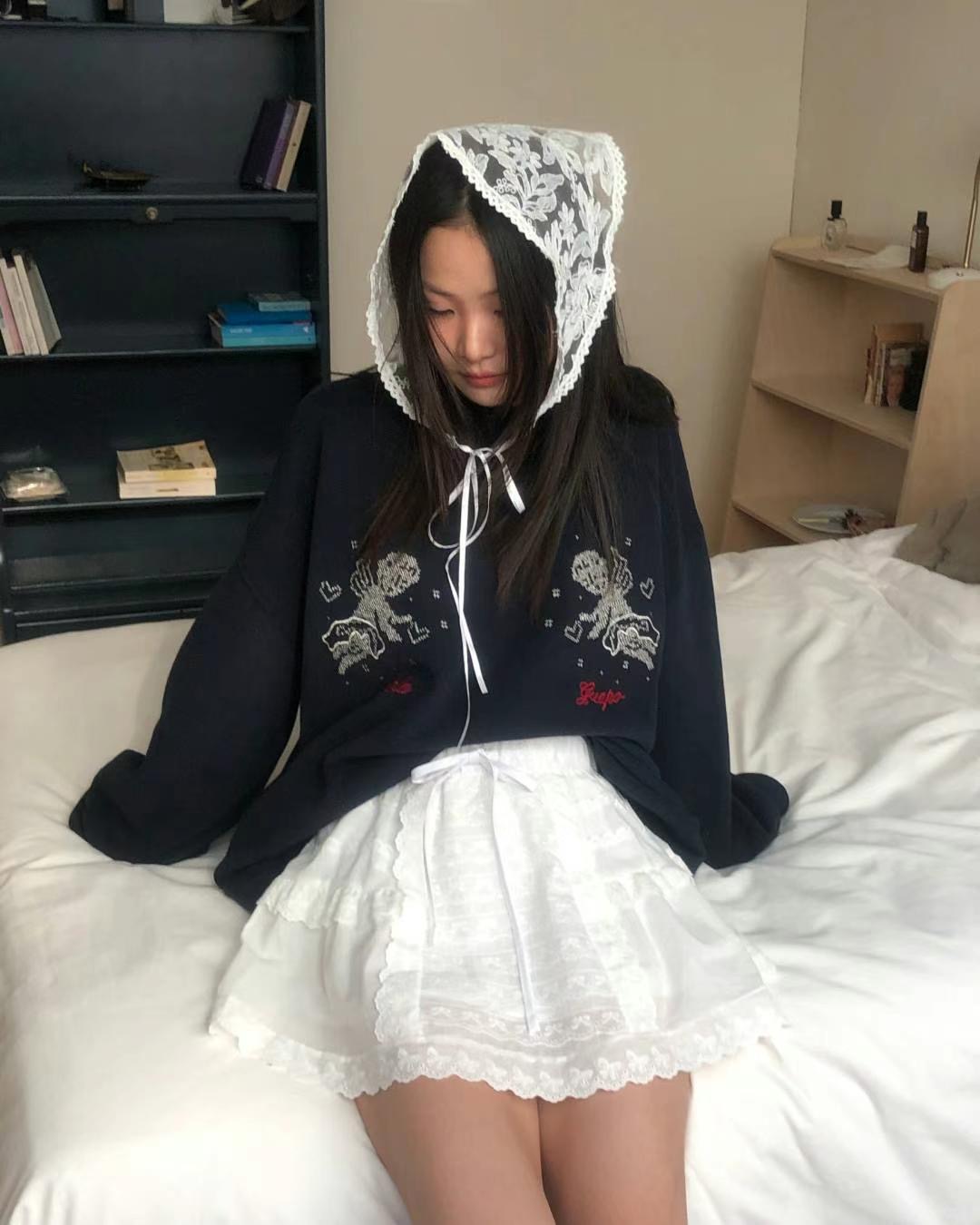 EXCUSE韓國直郵東大門實拍女裝新品人氣時尚熱賣休閑24秋冬衛衣EXCUSE衛衣