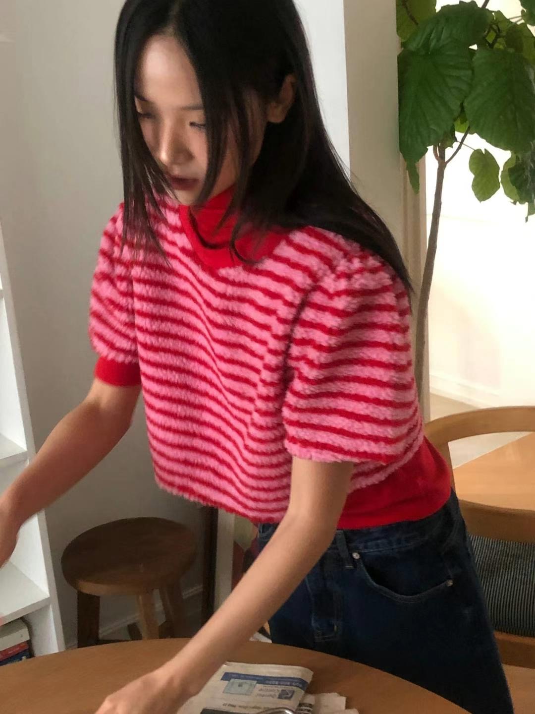 EXCUSE韓國直郵東大門實拍女裝新款真品熱賣職業時尚24秋冬T恤EXCUSET恤圖色2