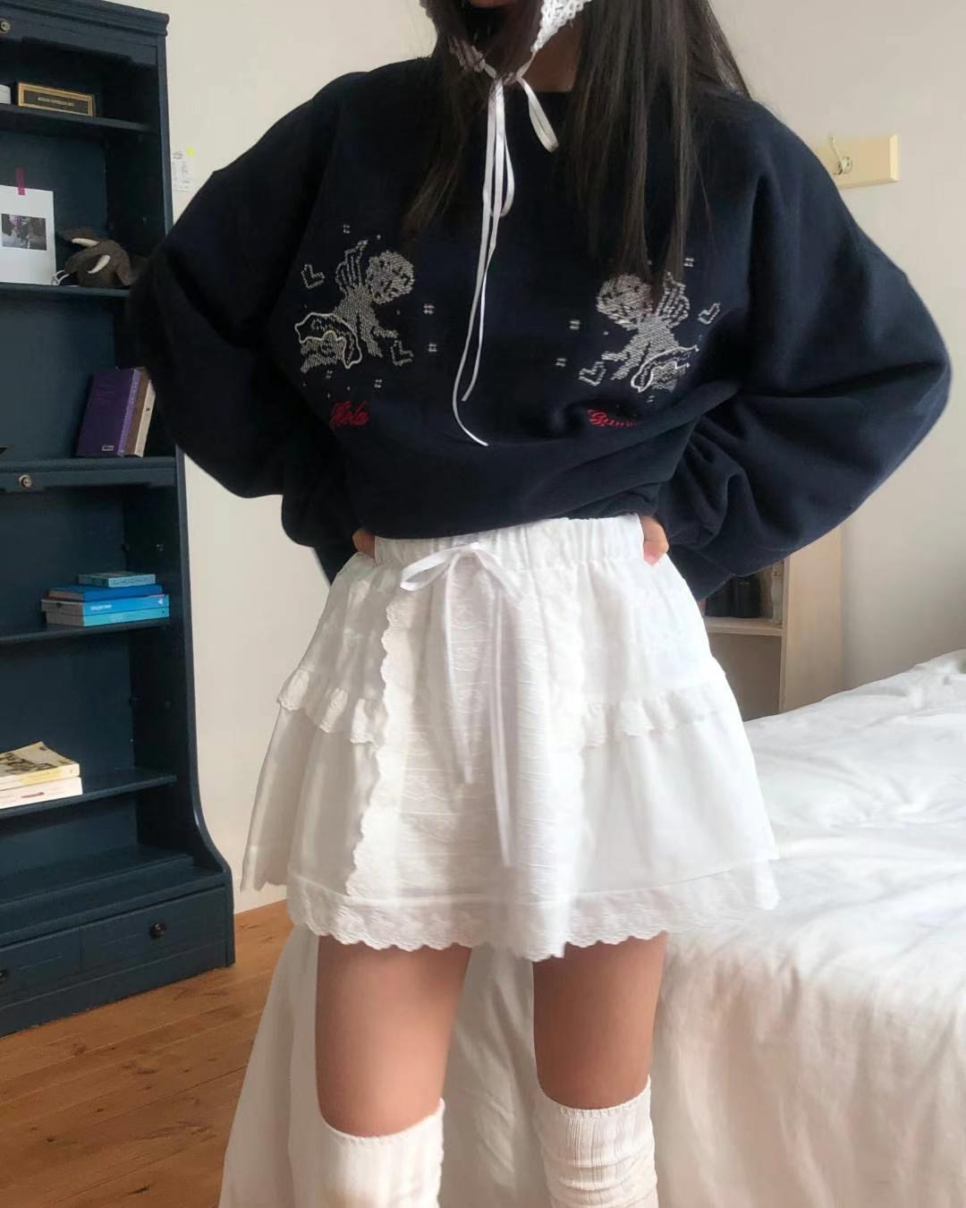 EXCUSE韓國直郵女裝新品時尚休閑熱賣推薦人氣真品24秋冬短裙EXCUSE短裙