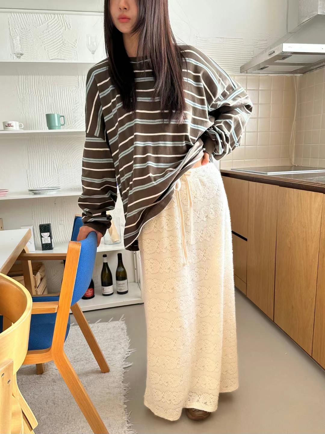 EXCUSE韓國直郵女裝新品人氣真品24秋冬職業休閑時尚推薦長裙EXCUSE長裙