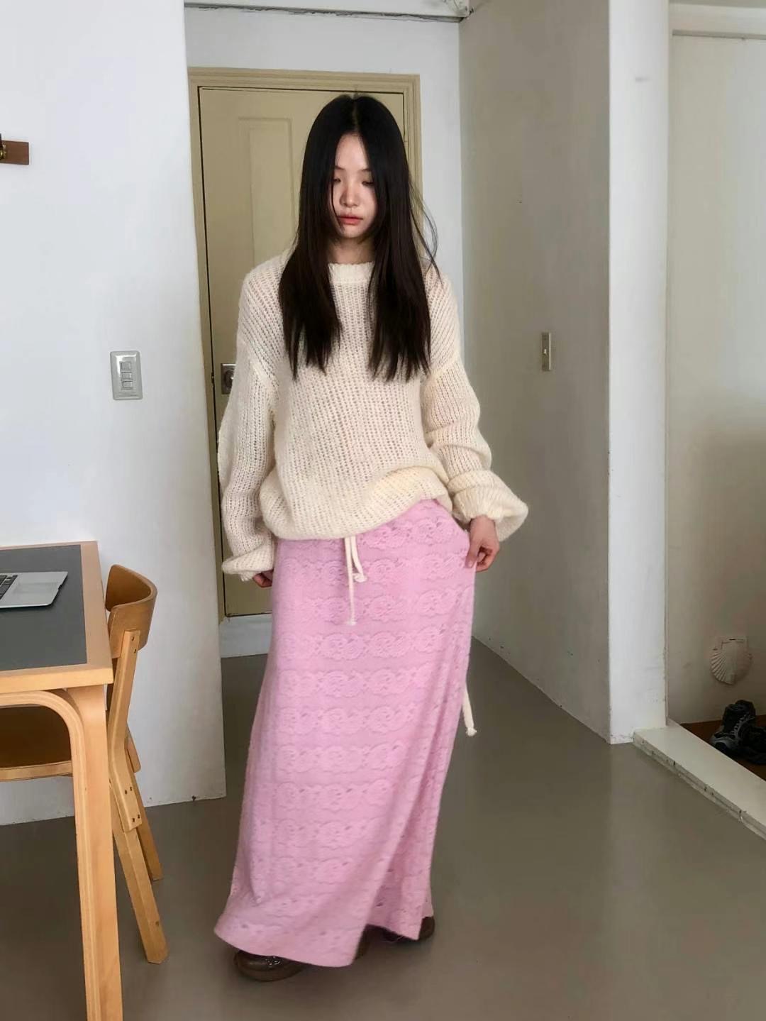 EXCUSE韓國直郵女裝新品人氣真品24秋冬職業休閑時尚推薦長裙EXCUSE長裙