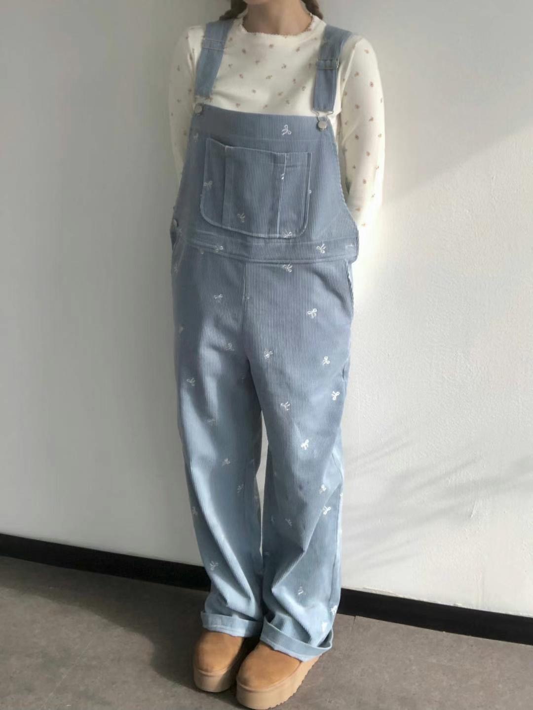 EXCUSE直郵韓國代購女裝新品人氣休閑熱賣推薦24秋冬背帶褲EXCUSE背帶褲圖色2