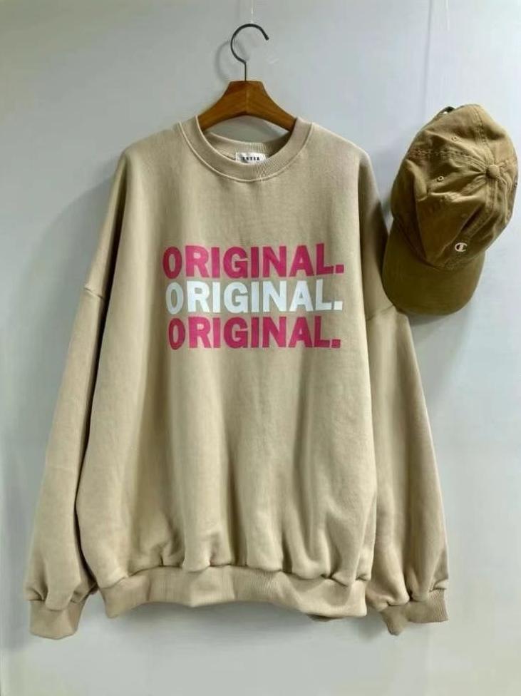 ENTER韓國直郵女裝新品時尚職業休閑真品24秋冬熱賣衛衣加絨ENTER衛衣圖色2
