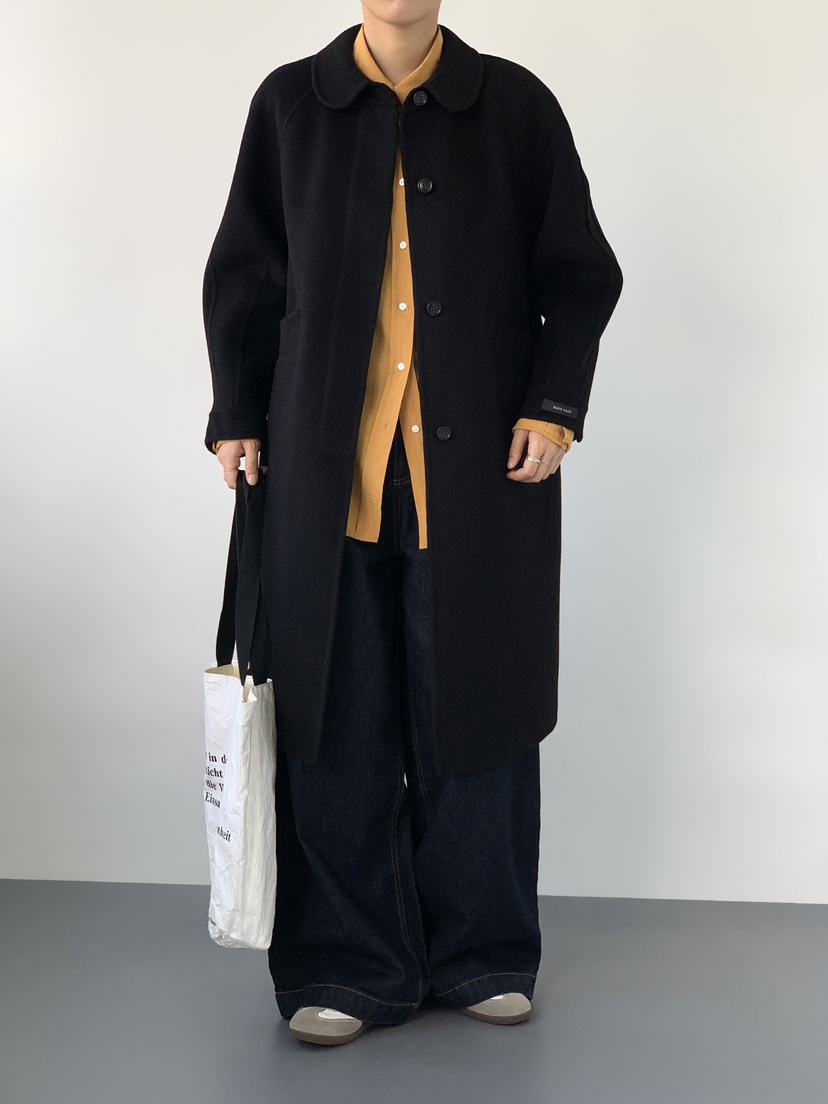 HER韓國直郵女裝新品人氣休閑熱賣時尚24秋冬職業中長款大衣HER中長款大衣圖色2