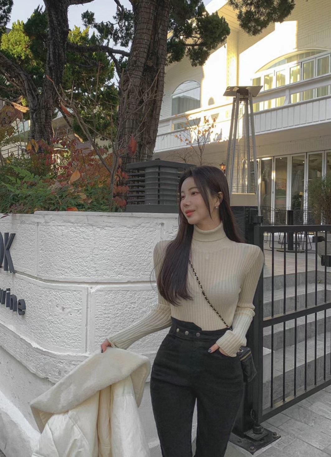 BLUE GIRL韓國直郵東大門實拍女裝新品職業時尚牛仔褲加絨BLUE GIRL牛仔褲