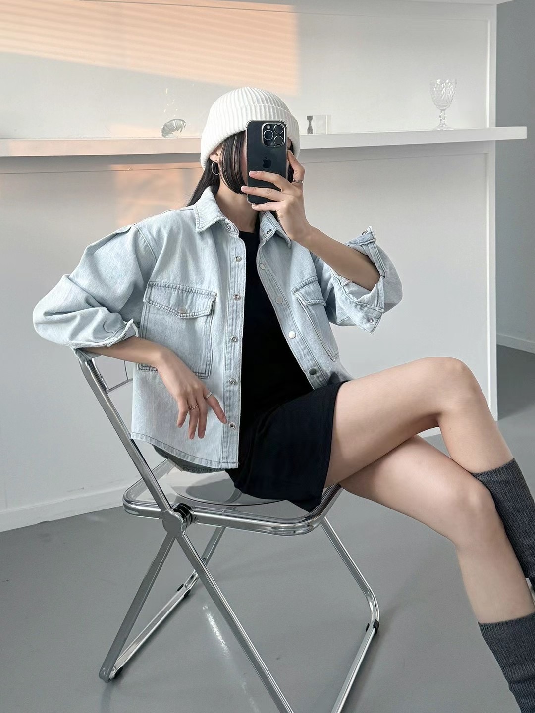 BLUE GIRL直郵韓國代購女裝新品24秋冬真品時尚推薦職業夾克BLUE GIRL夾克