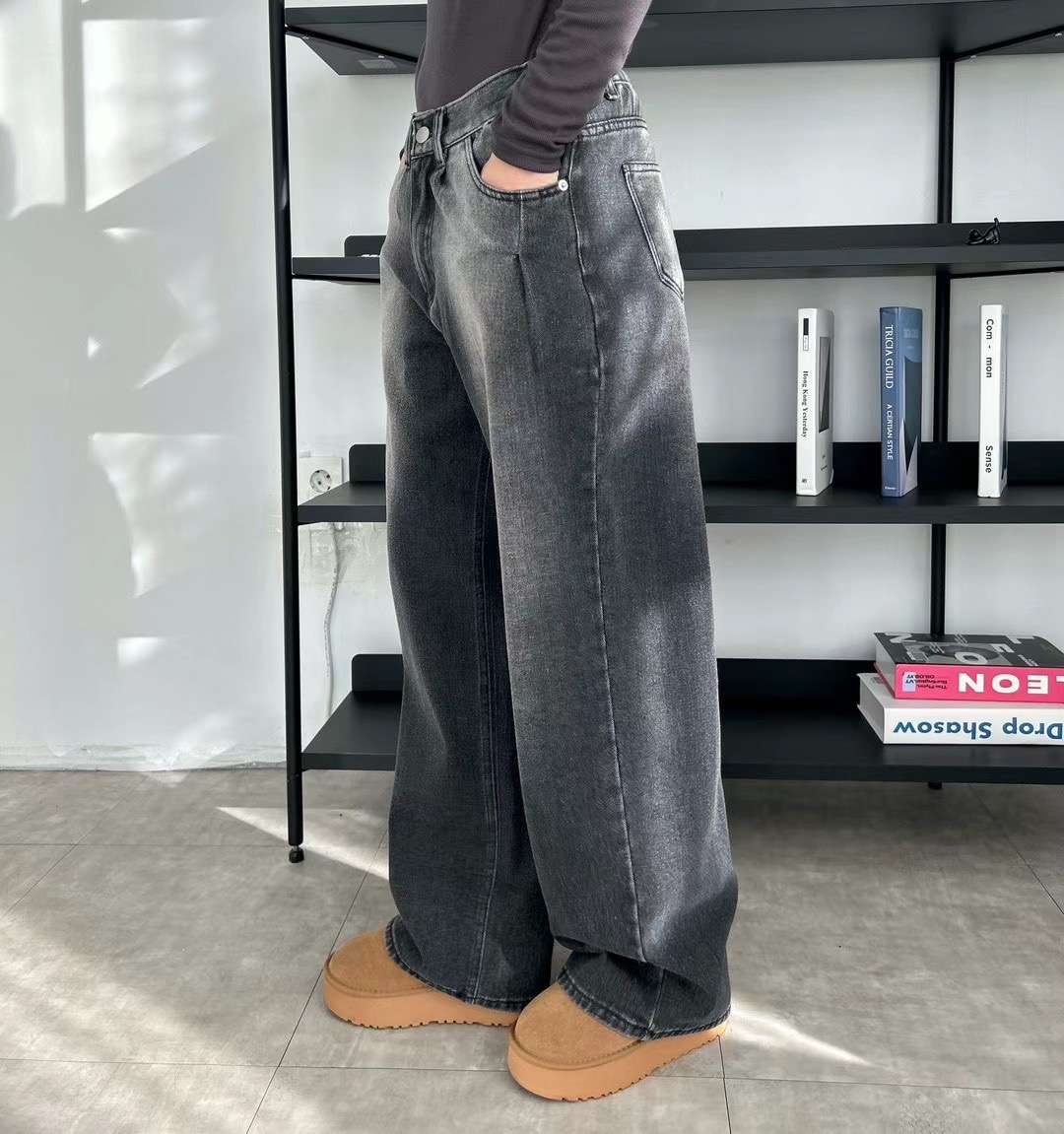 BLUE GIRL韓國直郵女裝新款休閑24秋冬熱賣時尚人氣牛仔褲BLUE GIRL牛仔褲