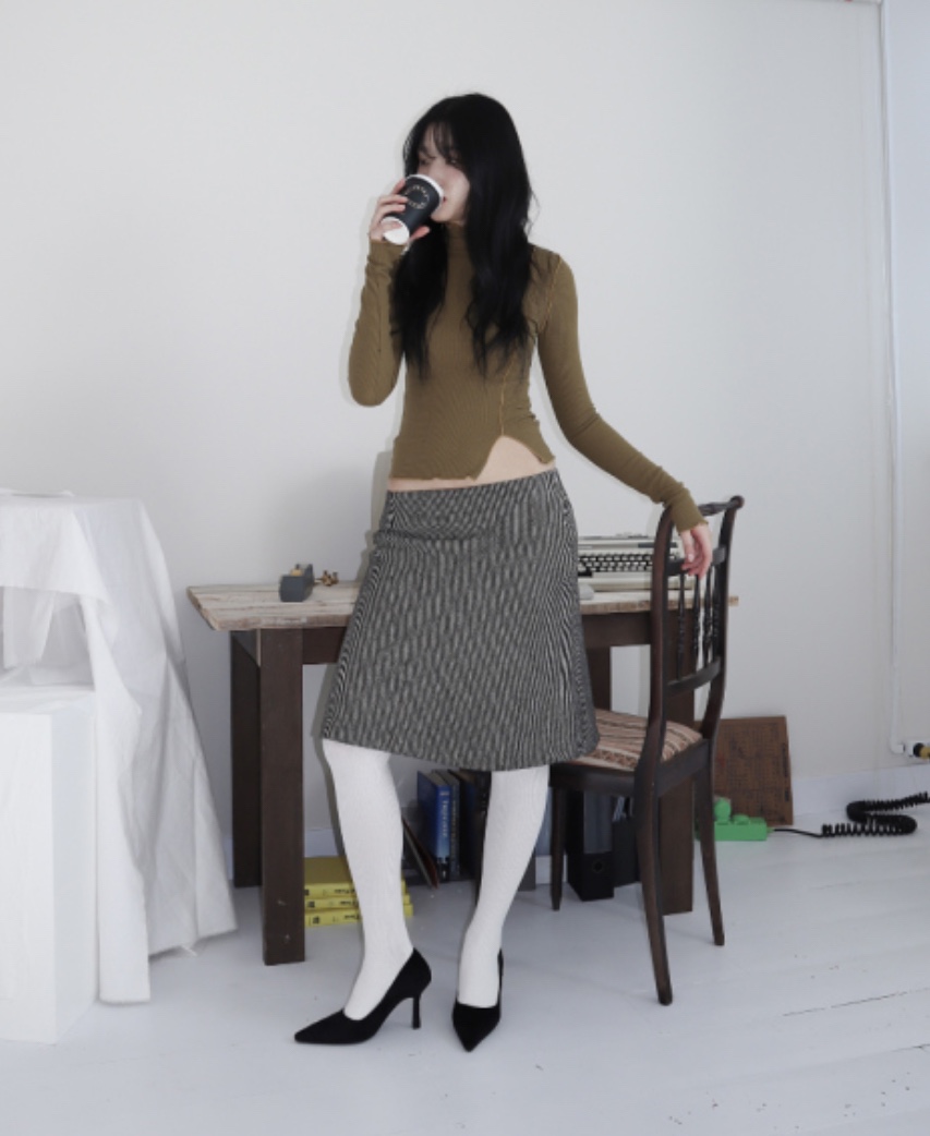 BYRING直郵韓國代購女裝新品休閑真品人氣24秋冬時尚長袖T恤BYRING長袖T恤
