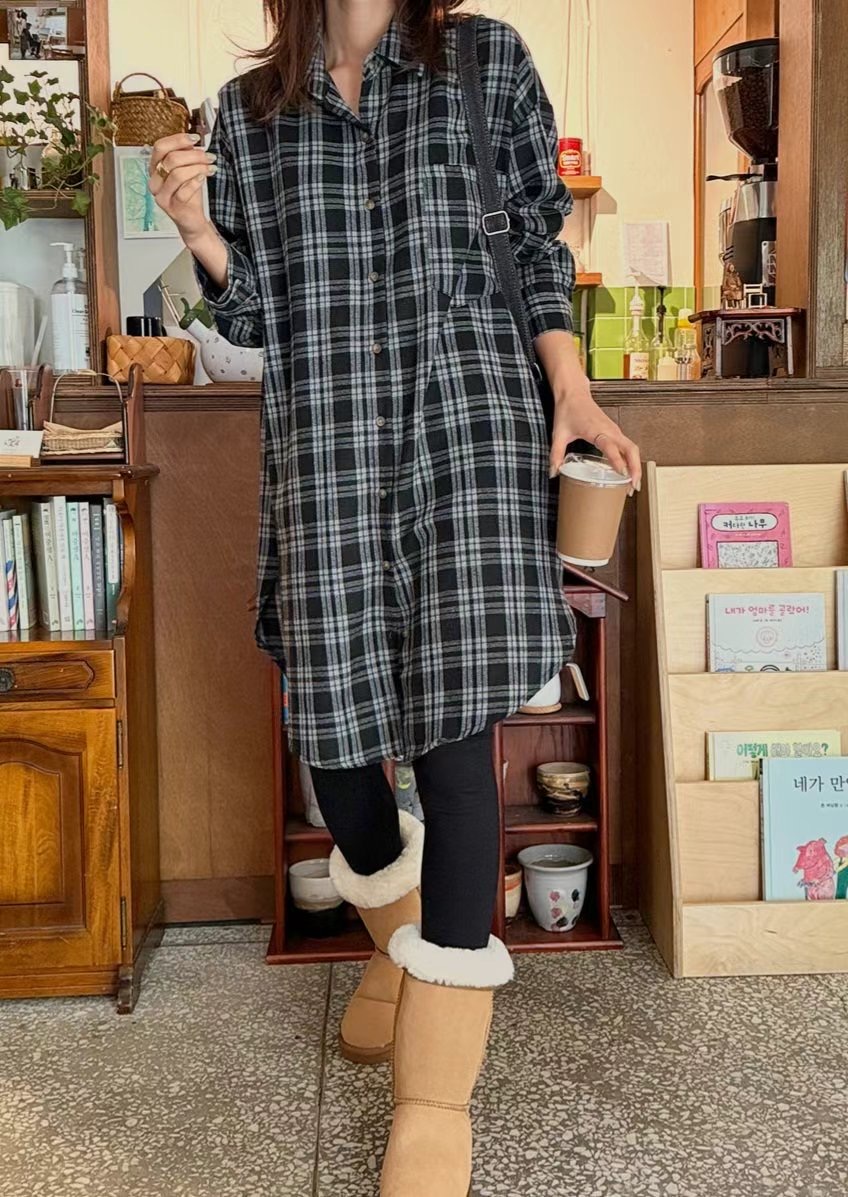 Eden-OT韓國直郵東大門代購女裝新款熱賣人氣時尚連衣裙格紋Eden-OT連衣裙