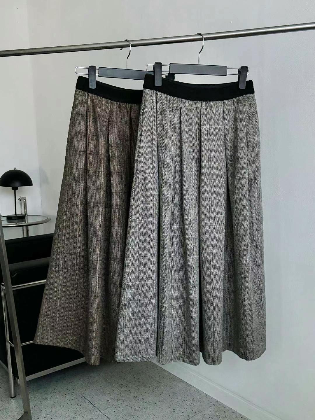 MINK DESIGN直郵韓國代購女裝新品人氣真品職業長裙人字形MINK DESIGN長裙