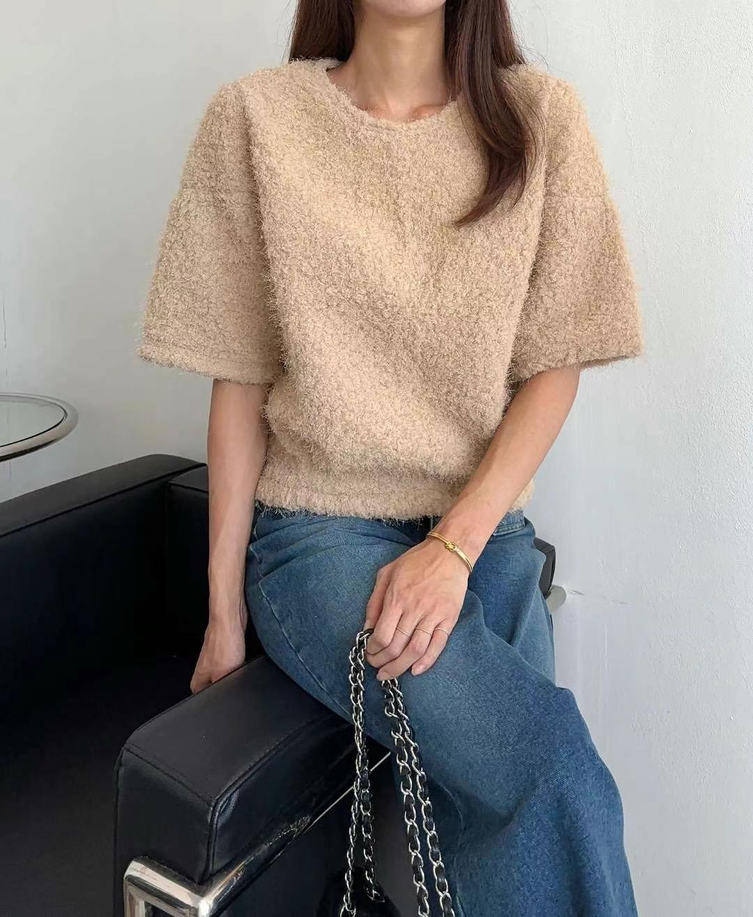 MINK DESIGN韓國直郵東大門代購女裝新款時尚24秋冬職業T恤MINK DESIGNT恤圖色3