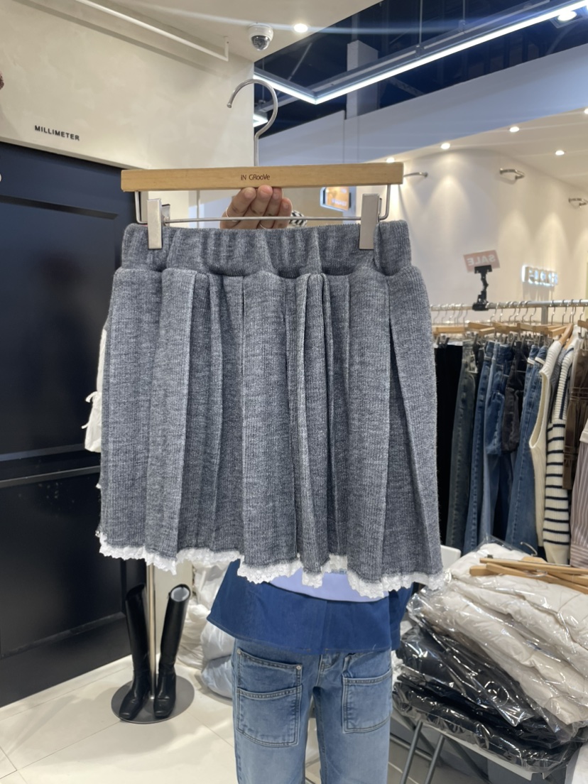 MILLIMETER韓國直郵東大門實拍女裝新品人氣職業24秋冬短裙MILLIMETER短裙