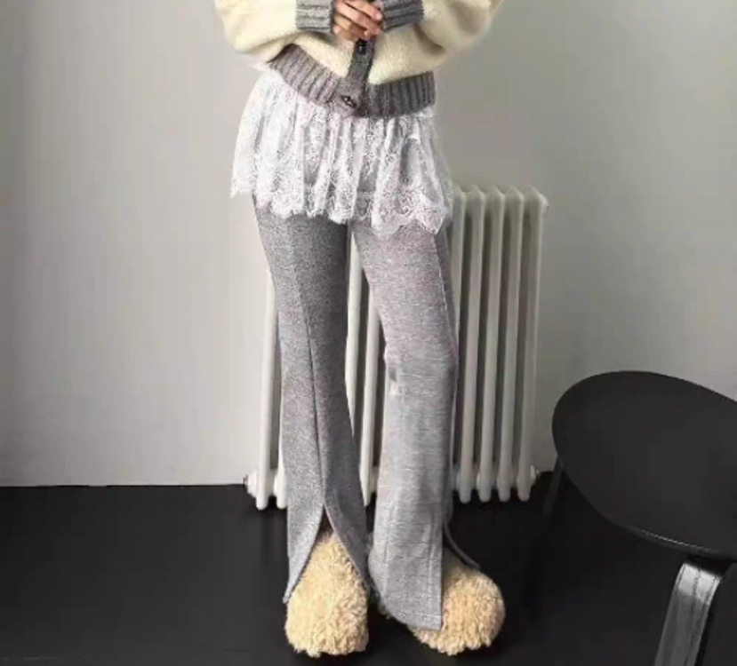 FOUNDATION韓國直郵女裝新款職業推薦人氣真品時尚休閑褲加絨FOUNDATION休閑褲圖色1