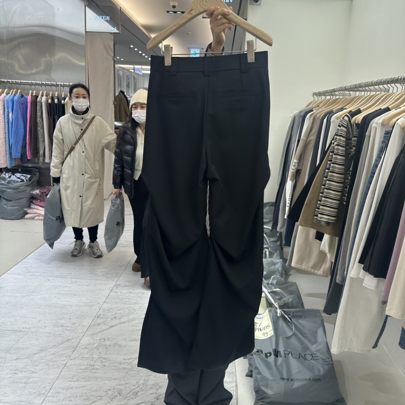 CHAV東大門代購女士新品真品時尚休閑24秋冬休閑褲不含腰帶春款CHAV休閑褲