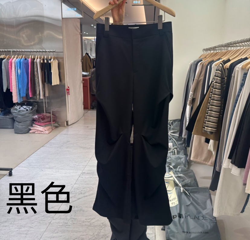 CHAV東大門代購女士新品真品時尚休閑24秋冬休閑褲不含腰帶春款CHAV休閑褲圖色2