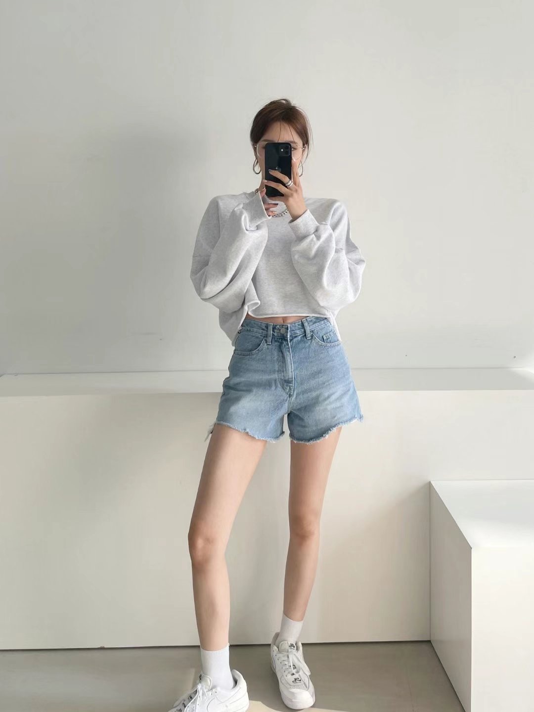 DOUBLEM韓國直郵女裝新款熱賣職業推薦人氣真品休閑24秋冬短褲DOUBLEM短褲