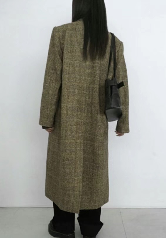 HOPPER韓國直郵東大門代購女裝新款休閑熱賣推薦中長款大衣HOPPER/LAY OVER中長款大衣