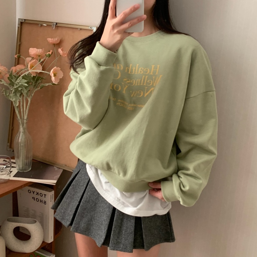 HELLO JINI韓國直郵女裝新品人氣24秋冬真品休閑時尚職業衛衣HELLO JINI衛衣