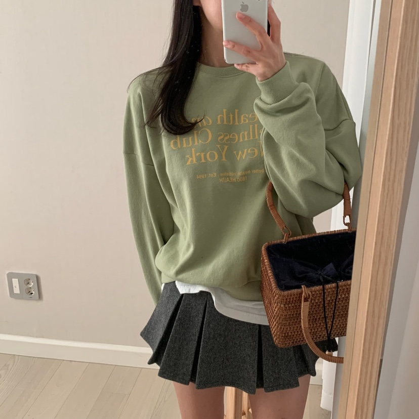 HELLO JINI韓國直郵女裝新品人氣24秋冬真品休閑時尚職業衛衣HELLO JINI衛衣
