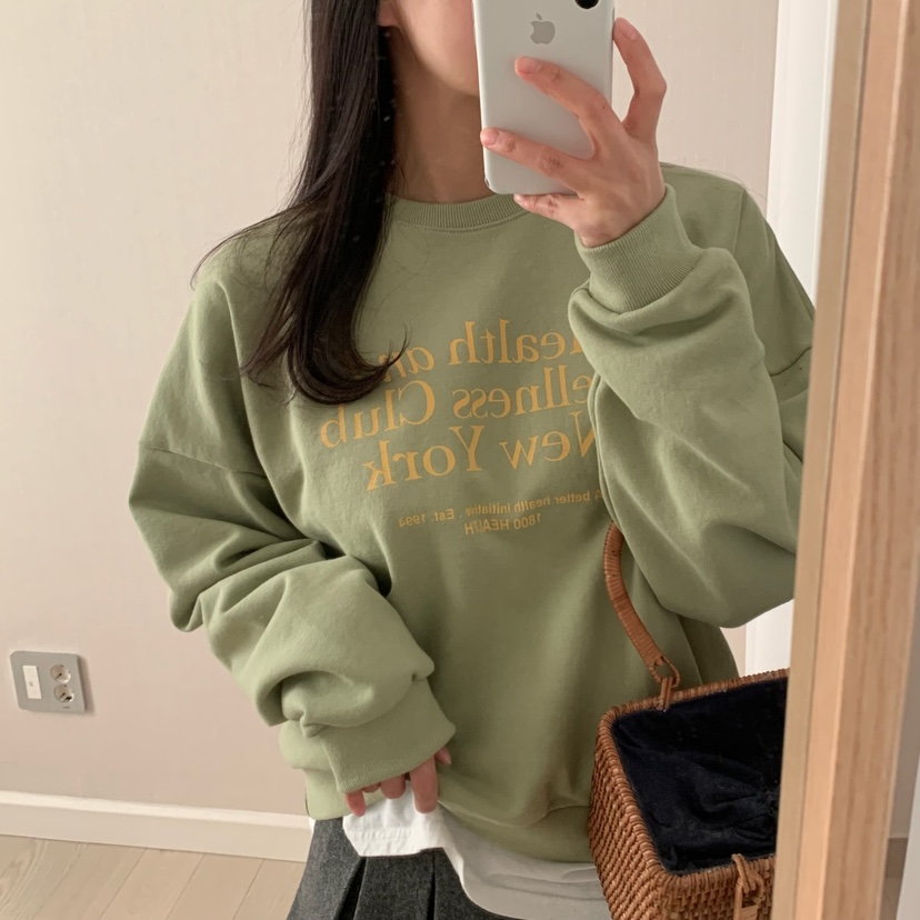 HELLO JINI韓國直郵女裝新品人氣24秋冬真品休閑時尚職業衛衣HELLO JINI衛衣