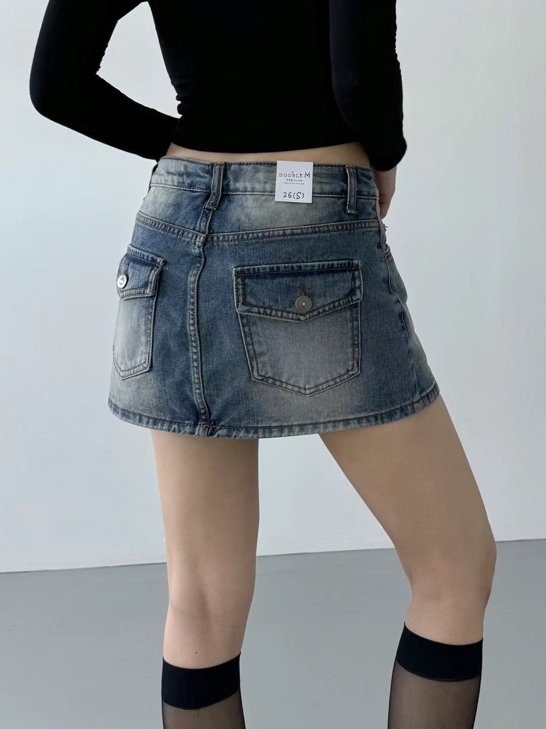 DOUBLEM韓國直郵東大門代購女裝新款熱賣24秋冬休閑職業裙褲DOUBLEM裙褲