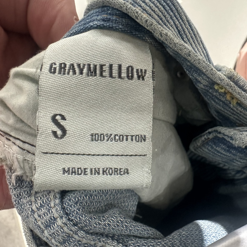 GRAYMELLOW直郵韓國代購女裝新品24秋冬熱賣推薦牛仔褲春款GRAYMELLOW牛仔褲