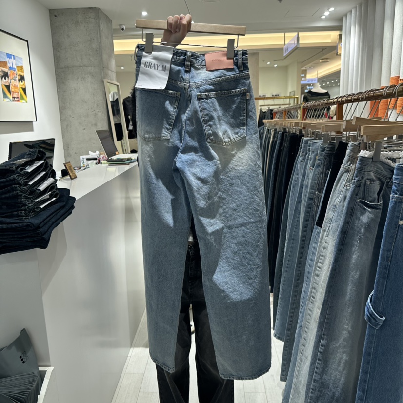 GRAYMELLOW韓國直郵女裝新品真品24秋冬職業休閑牛仔褲春款GRAYMELLOW牛仔褲