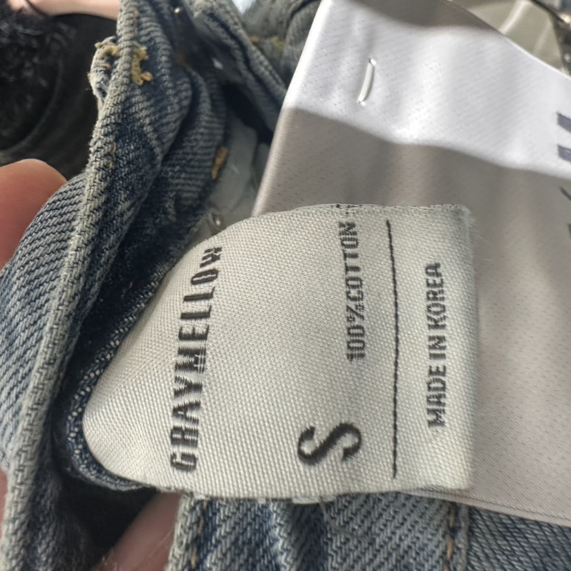 GRAYMELLOW韓國直郵女裝新品真品24秋冬職業休閑牛仔褲春款GRAYMELLOW牛仔褲