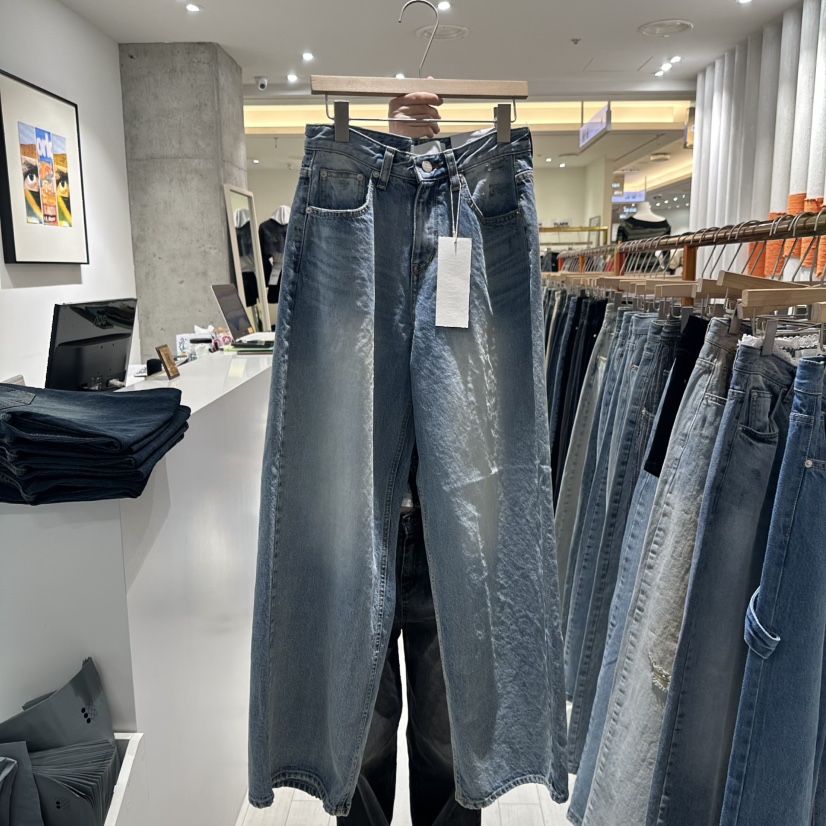 GRAYMELLOW韓國直郵女裝新品真品24秋冬職業休閑牛仔褲春款GRAYMELLOW牛仔褲