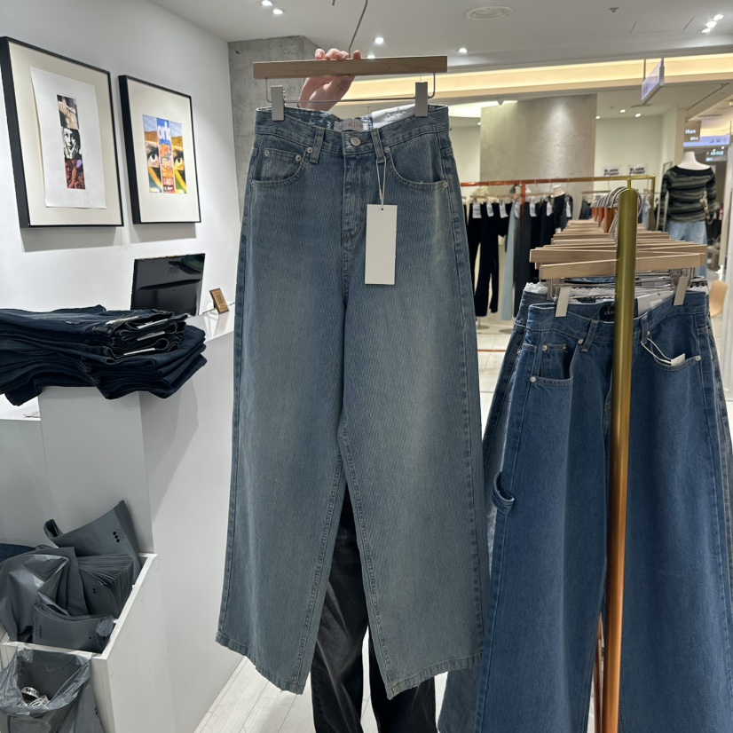 GRAYMELLOW韓國直郵東大門代購女裝新品人氣真品牛仔褲春款GRAYMELLOW牛仔褲