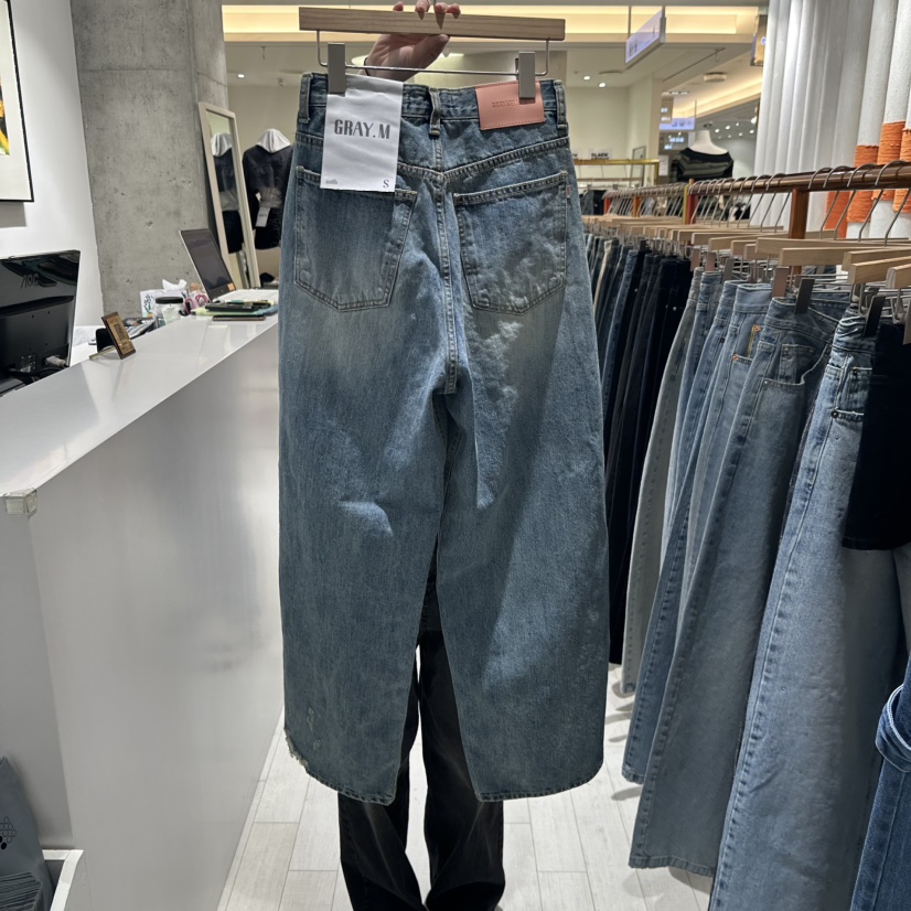 GRAYMELLOW韓國直郵女裝新品職業真品人氣推薦熱賣牛仔褲春款GRAYMELLOW牛仔褲
